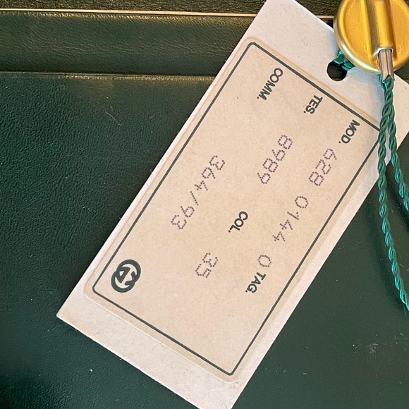 Gucci green Leather wallet set - Picture 10 of 12